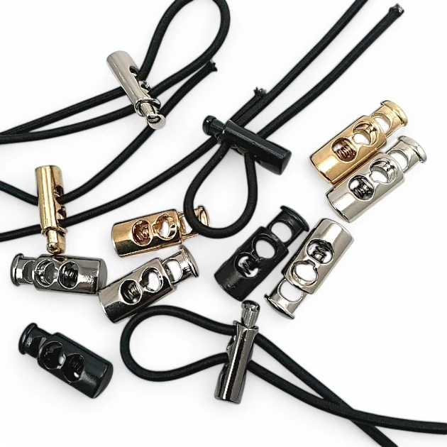 Metal Stoper 6x3,5 mm Delik Çaplı İki Delikli Yassı Üstten Basmalı Model - Zamak Stoper E 686