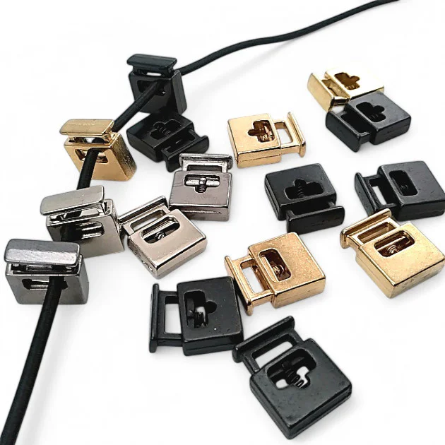 Metal Stopper 8x4 mm Hole Diameter Single Hole Top Press - Rectangular Model - Zamak Stopper E 69