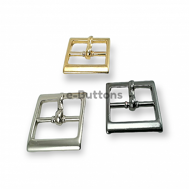 Center Bar Pin Buckle Shoe and Bag Buckle 16 mm E 1722