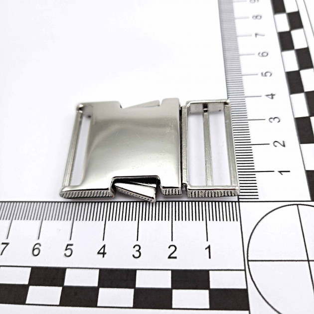 3 cm Bandolier Buckle Snap Clasp Metal Zamak E 2249