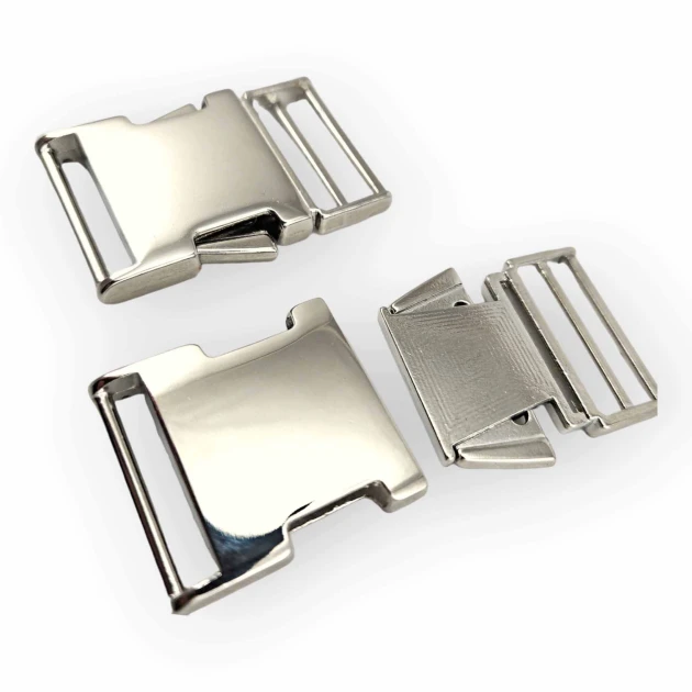 4 cm Bandolier Buckle Snap Clasp Metal Zamak E 2267