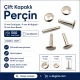 Double Cap Rivet 11 mm (0.43') Cap with 15 mm (0.59') Long Post and 9 mm (0.35') Bottom Cap Steel for leather, fabric, and