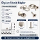 Standard 9 mm Rivet with 15 mm Long Post for Textile and Leather Accessories - 500 Pieces Pack