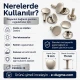 Standard 9 mm Rivet with 15 mm Long Post for Textile and Leather Accessories - 500 Pieces Pack