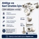 Standard 9 mm Rivet with 15 mm Long Post for Textile and Leather Accessories - 500 Pieces Pack