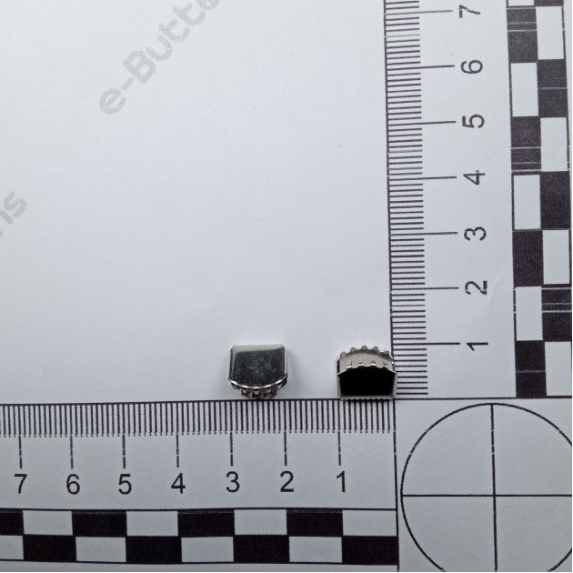 Pinch Cord End 10.4 mm x 9.2 mm - Open Edge Pinch Cord End Brass DGK00105SK