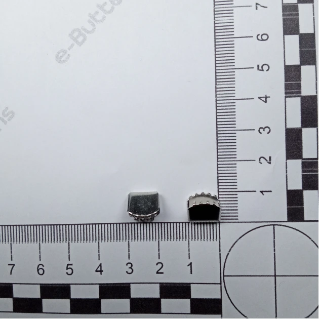 Pinch Cord End 10.4 mm x 9.2 mm - Open Edge Pinch Cord End Brass DGK00105SK