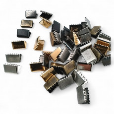 Pinch Cord End 13 mm x 8.4 mm - Closed Edge Pinch Cord End Brass DGK0013K Pinch Cord End 13 mm x 8.4 mm - Closed Edge Pinch Cord End Brass DGK0013K