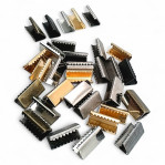 Pinch Cord End 14 mm x 7 mm - Brass Open Edge Pinch Cord End DGK0015