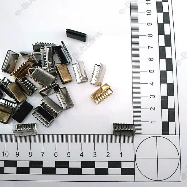 Bağucu Kıstırma 16 mm x 8.3 mm - Pirinç Kapalı Kenarlı Kıstırma Bağ Ucu DGK0015K