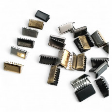 Cord End Pinch 16 mm x 8.3 mm - Brass Closed Edge Pinch Cord End DGK0015K Cord End Pinch 16 mm x 8.3 mm - Brass Closed Edge Pinch Cord End DGK0015K