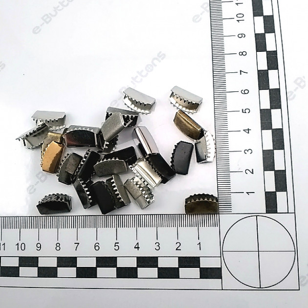 Bağucu Kıstırma 15.5 mm x 9 mm - Pirinç Kapalı Kenarlı Kıstırma Bağ Ucu DGK0015SK