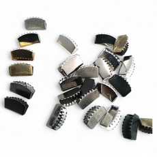 Cord End Pinch 15.5 mm x 9 mm - Brass Closed Edge Pinch Cord End DGK0015SK Cord End Pinch 15.5 mm x 9 mm - Brass Closed Edge Pinch Cord End DGK0015SK