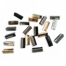 Pinch Cord End 21 mm x 8.4 mm - Closed Edge Pinch Cord End Brass DGK0020K