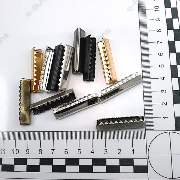 Bağucu Kıstırma 35.3 mm x 8.2 mm - Pirinç Kapalı Kenarlı Kıstırma Bağ Ucu DGK0035K