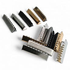 Cord End Pinch 35.3 mm x 8.2 mm - Brass Closed Edge Pinch Cord End DGK0035K Cord End Pinch 35.3 mm x 8.2 mm - Brass Closed Edge Pinch Cord End DGK0035K