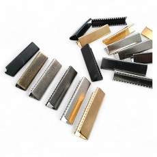 Cord End Pinch 40 mm x 10 mm - Brass Open Edge Pinch Cord End DGK0040 Cord End Pinch 40 mm x 10 mm - Brass Open Edge Pinch Cord End DGK0040