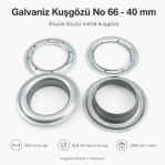 Galvanized Eyelet with Metal Washer 39.5 mm / 1.56 in Inner Diameter DT00066