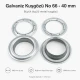 Galvanized Eyelet with Metal Washer 39.5 mm / 1.56 in Inner Diameter for durable fastening in various applications