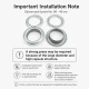 Galvanized Eyelet with Metal Washer 39.5 mm / 1.56 in Inner Diameter for durable fastening in various applications