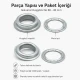 Galvanized Eyelet with Metal Washer 39.5 mm / 1.56 in Inner Diameter for durable fastening in various applications