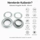 Galvanized Eyelet with Metal Washer 39.5 mm / 1.56 in Inner Diameter for durable fastening in various applications