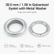 Galvanized Eyelet with Metal Washer 39.5 mm / 1.56 in Inner Diameter for durable fastening in various applications