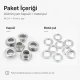Aluminum Eyelet with 9.3 mm / 0.37 in Inner Diameter for Tarpaulin and Outdoor Applications, Durable and Rust-Resistant