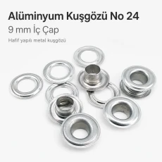 Aluminum Eyelet with 9.3 mm / 0.37 in Inner Diameter for Tarpaulin and Outdoor Applications DT00024
