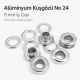 Aluminum Eyelet with 9.3 mm / 0.37 in Inner Diameter for Tarpaulin and Outdoor Applications, Durable and Rust-Resistant