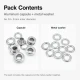 Aluminum Eyelet with 9.3 mm / 0.37 in Inner Diameter for Tarpaulin and Outdoor Applications, Durable and Rust-Resistant