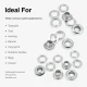 Aluminum Eyelet with 9.3 mm / 0.37 in Inner Diameter for Tarpaulin and Outdoor Applications, Durable and Rust-Resistant