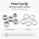 Aluminum Eyelet with 12.5 mm / 0.49 in Inner Diameter for Tarpaulin and Tent Applications, Lightweight and Rustproof for