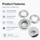 Aluminum Eyelet with 17 mm / 0.67 in Inner Diameter for Tarpaulin and Outdoor Textiles