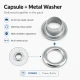 Aluminum Eyelet with 17 mm / 0.67 in Inner Diameter for Tarpaulin and Outdoor Textiles