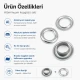 Aluminum Eyelet with 17 mm / 0.67 in Inner Diameter for Tarpaulin and Outdoor Textiles