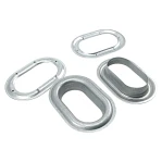 Oval Eyelet Galvanized 42 mm x 23 mm Inner Diameter DT00066VL