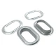 Oval Eyelet Galvanized 42 mm x 23 mm Inner Diameter DT00066VL