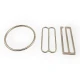 Halka Toka - Kanca Toka 5  cm  ve Askı Ayar Tokası 3 lü Set DM00012