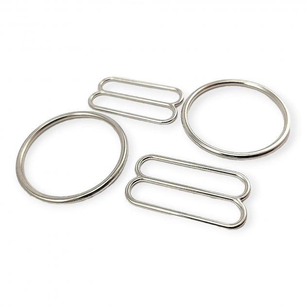Hook Clasp Ring and Strap Adjustment Buckle 3,5 cm Set of 2 DM00018