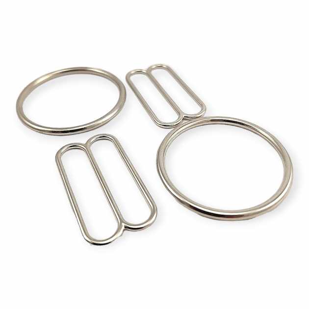 Hook Clasp Ring and Strap Adjustment Buckle 3,5 cm Set of 2 DM00018