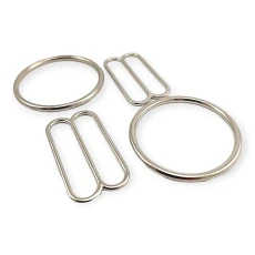 Hook Clasp Ring and Strap Adjustment Buckle 3,5 cm Set of 2 DM00018