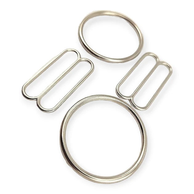 Hook Clasp Ring and Strap Adjustment Buckle 3,5 cm Set of 2 DM00018