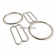 Hook Clasp Ring and Strap Adjustment Buckle 3,5 cm Set of 2 DM00018