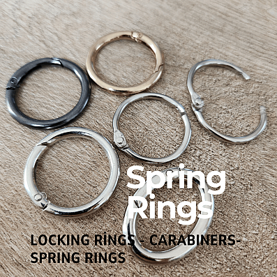 Spring Rings - Key Chain Ring - Snap Clamp