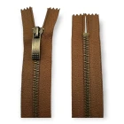 Antique Brass Jacket Zippers 