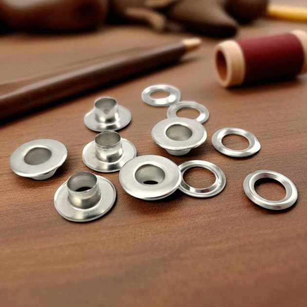 Flat Eyelet Wide 1/4" Brass 6,2 mm (500 Pcs/Pack) ERDG0004PR Flat Eyelet Wide 1/4" Brass 6,2 mm (500 Pcs/Pack) ERDG0004PR