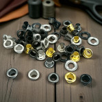 9/64" Brass 3,6 mm Curved Eyelet (500 Pcs/Pack) ERB0017PR