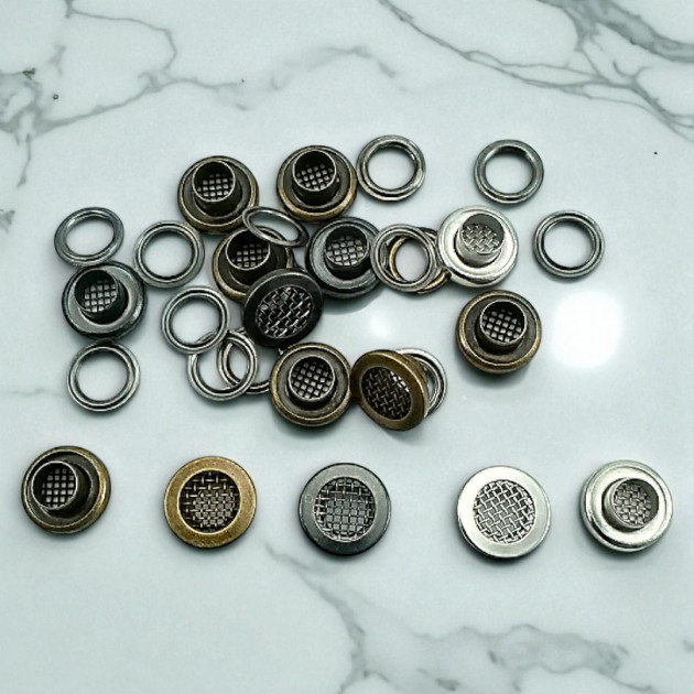 3/16" Brass Eyelet With Strainer Cover 4,6 mm ERSZK0003PR 3/16" Brass Eyelet With Strainer Cover 4,6 mm ERSZK0003PR