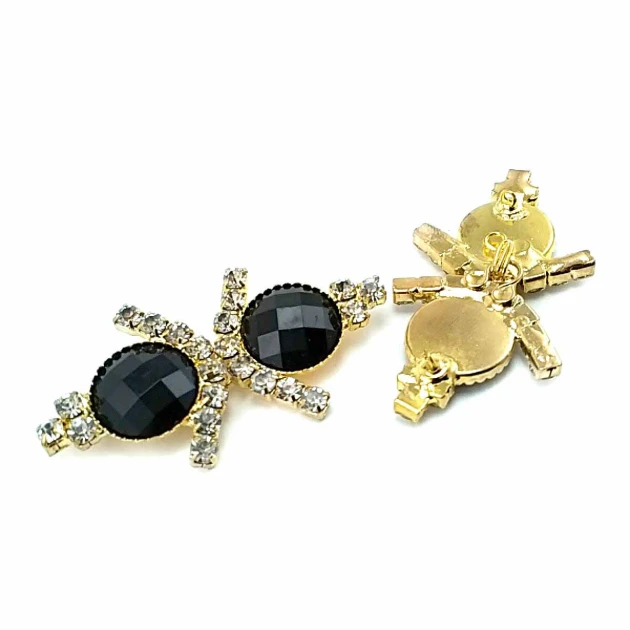 50 mm Stone Metal Clip Clasp BRS0044